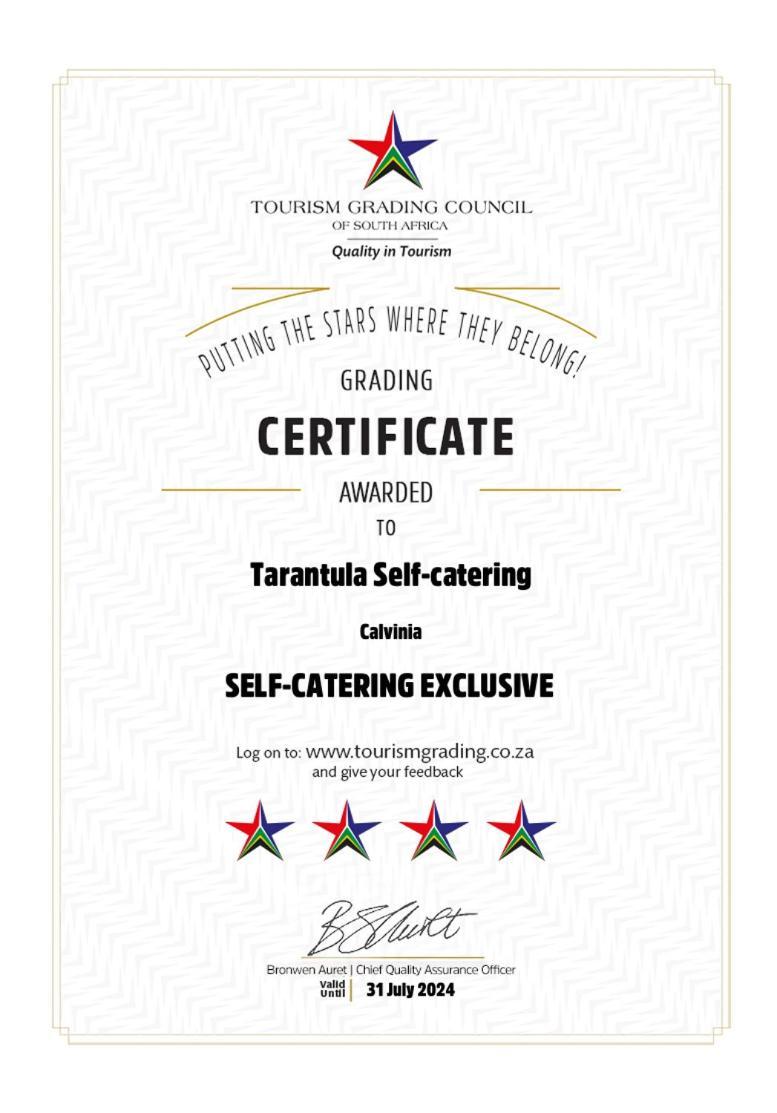 Tarantula Guest House Calvinia Экстерьер фото